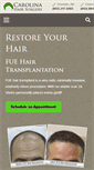 Mobile Screenshot of carolinahairsurgery.com